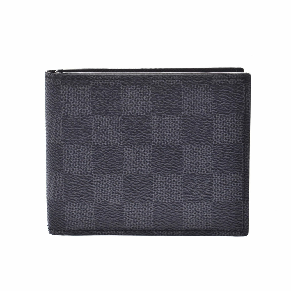 Louis Vuitton Graphite Black Portefeuille Amerigo NM Black Gray Damier Canvas
